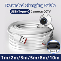 Extra Long Micro USB Extension Cable 1M 2M 3M 5M 8M 10M Type C Port Device Universal Data Cable for Xiaomi Samsung Camera PS5