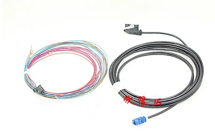 RCD510 RNS510  RGB  Rear View Camera Harness Cable WIRE For VW Golf Plus Jetta MK5  MK6 VI Tiguan Passat B7