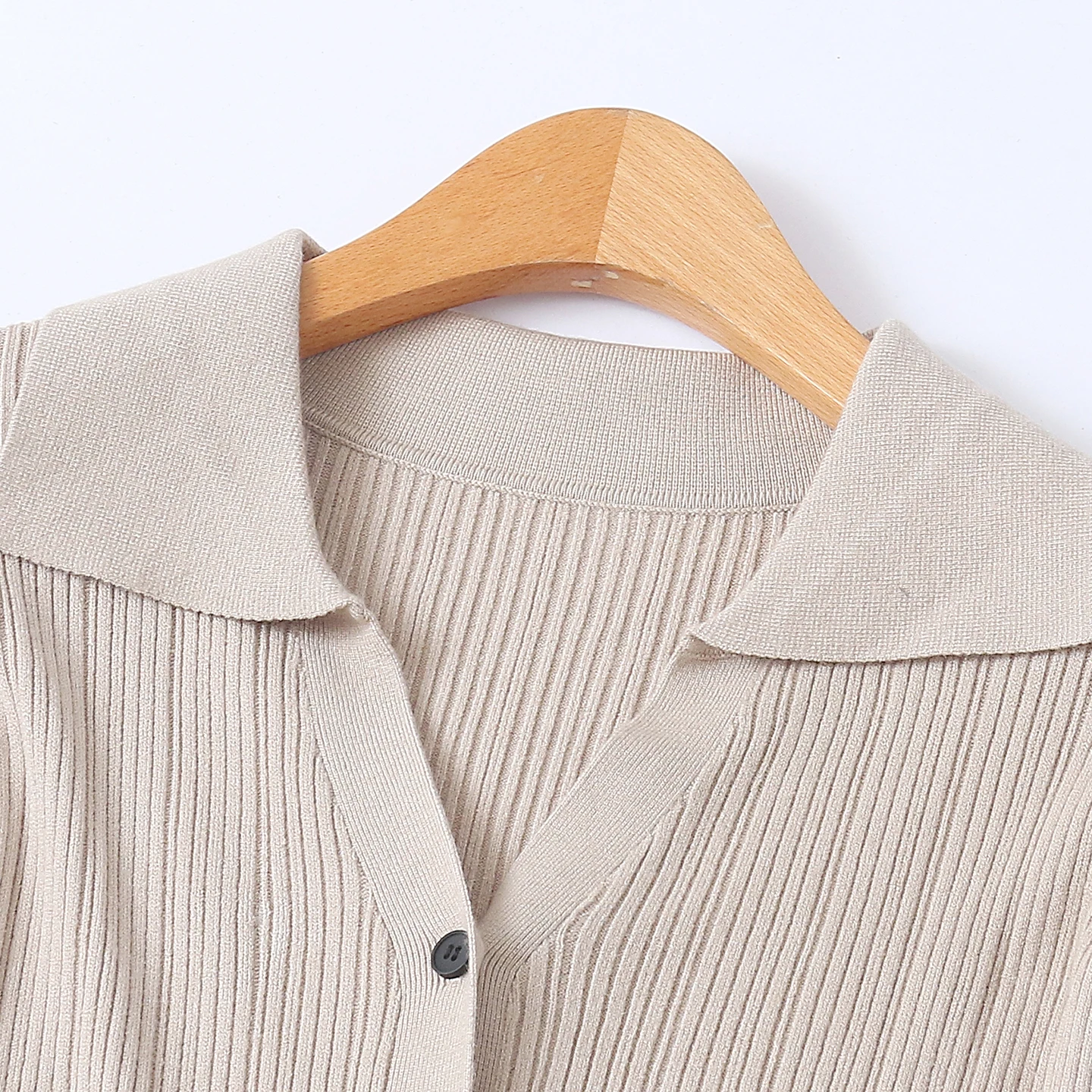 

Long Knitted Open Cardigan Autumn New Sle Women's Slim Fit High Elastic Collar Long Sve Sweater Commute Sle Pure Color