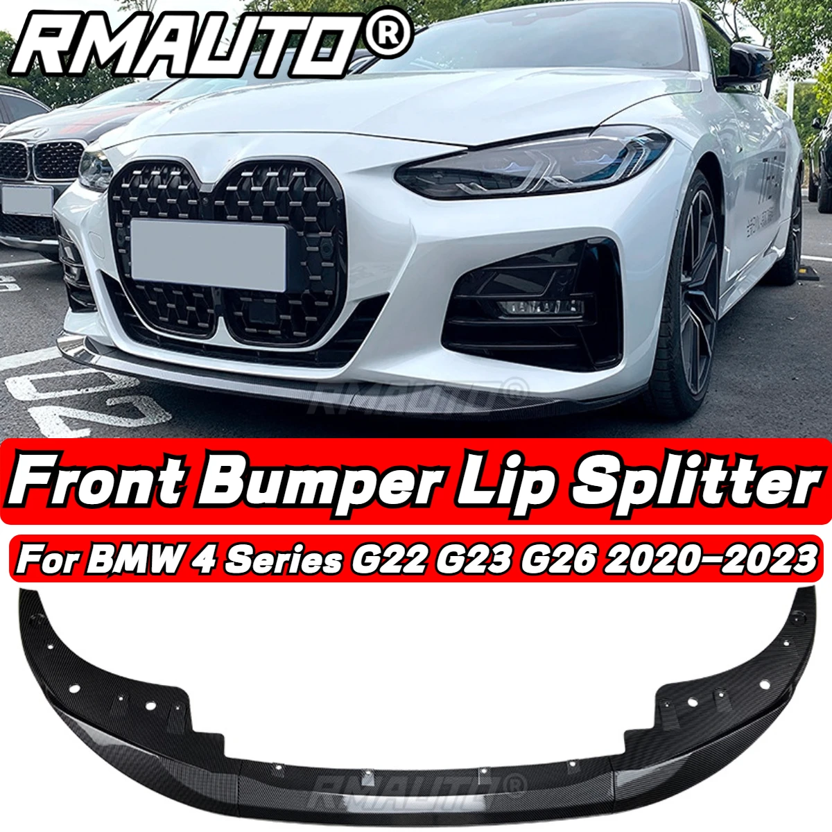 

G22 Front Lip MP Style Front Bumper Splitter Spoiler Bumper Diffuser Body Kit For BMW 4 Series G22 G23 G26 2020-2023 Accessories