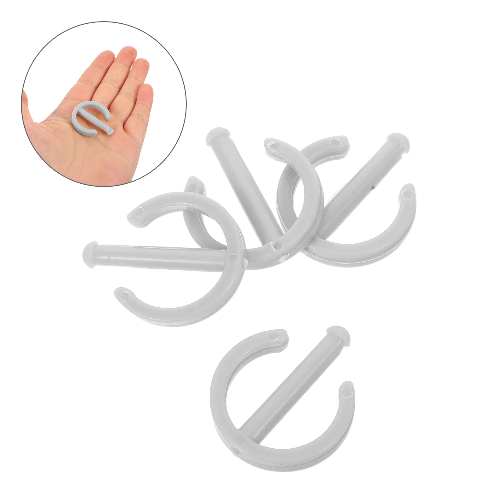 Barre pivotante antidérapante, 4 pièces, serrure à boucle intérieure, sans fixation, antidérapante de sécurité en plastique, accessoires de fixation pour enfants