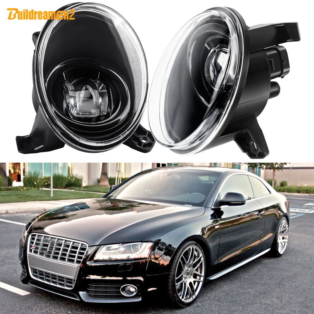 1 Pair 30W H11 Car Driver + Passenger LED Canbus Fog Light 8000LM 12V For Audi A5 S5 2008 2009 2010 2011