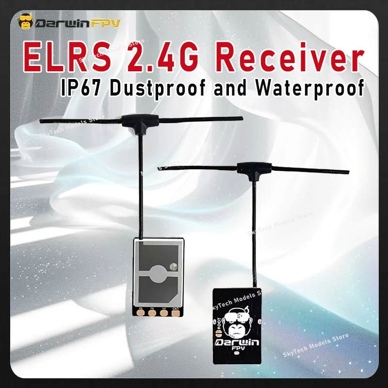 DarwinFPV Cement ELRS 2.4G Receiver IP67 Waterproof Dustproof Ultra Durable Spare Parts for FPV RC Models
