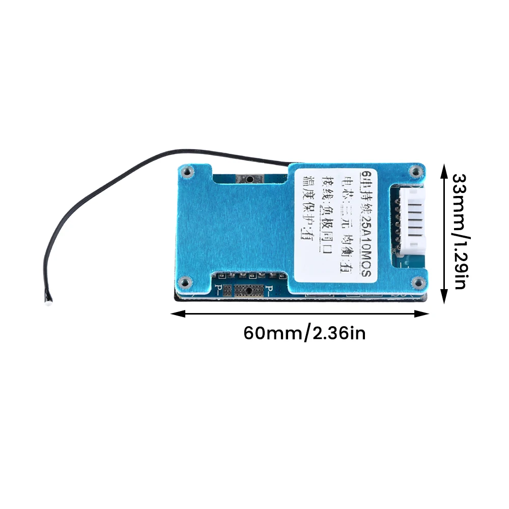 BMS 6S 22.2V 15A 20A 25A Balanced Battery Charge Board Equalizer with NTC Temperature Protection Common Port For Escooter