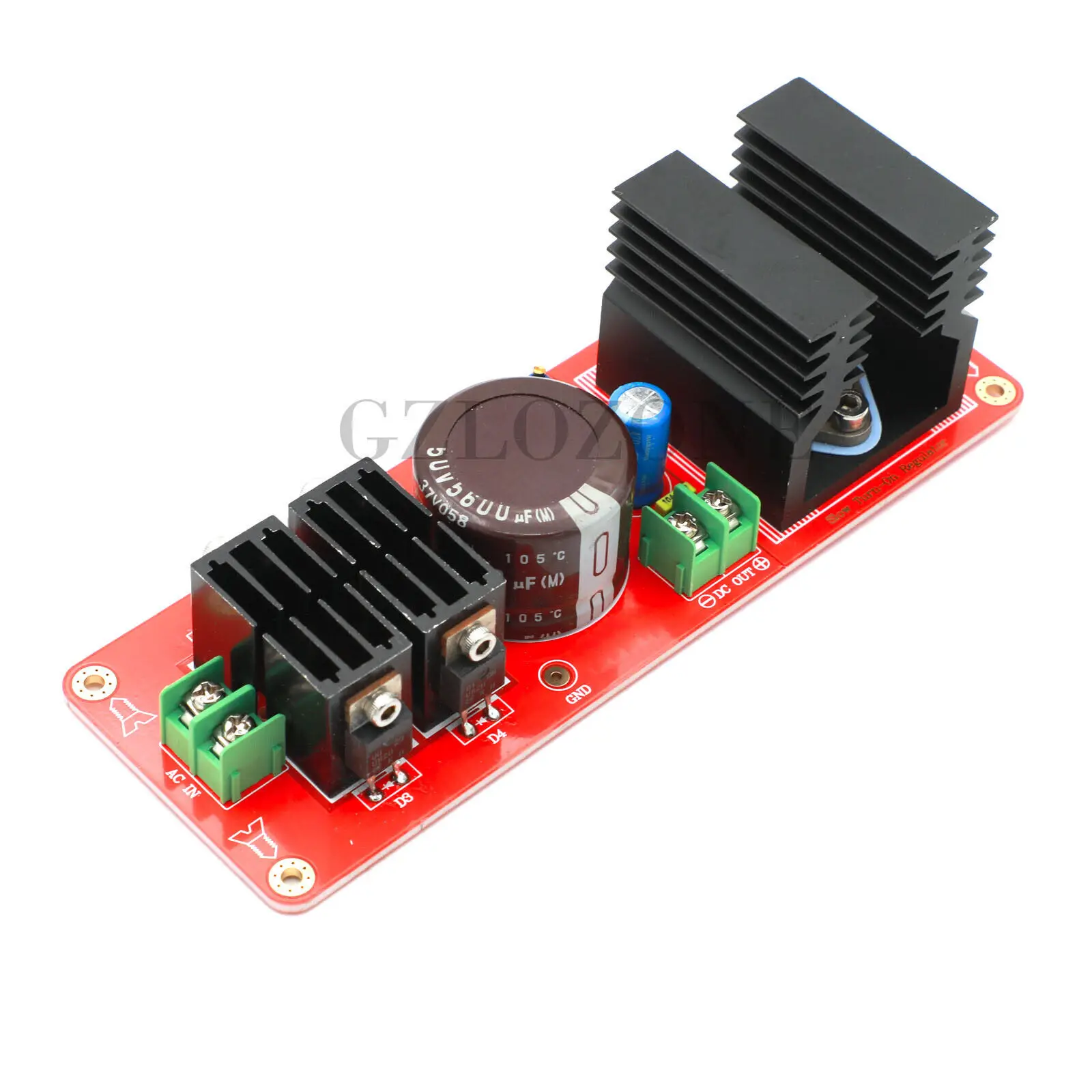 LM317K Adjustable CDROM / Filament Soft-start Linear Power Supply Board (B6-9)