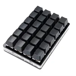 RGB Mechanical Macropad Macro Custom Black White 24 Keys Mini USB Keyboard Programming Copy Paste Button Gaming Keypad