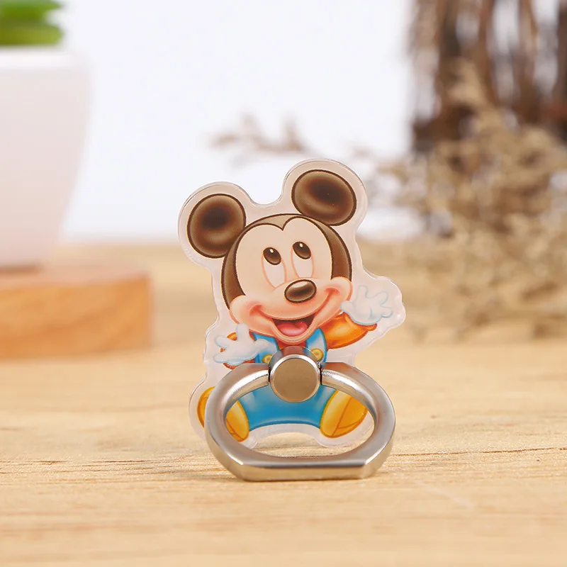 Disney Kawaii Topolino Minnie Supporto per telefono cellulare Mobile Winne the Pooh Anello per telefono Fibbia Figura di cartone animato Supporto per telefono Bambola