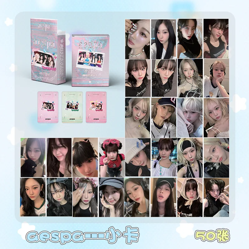 50Pcs/Set Idol Girl New Series Karina Giselle Winter Ningning Lomo Cards HD Printd Photocards High Quality Postcards Fans Gifts