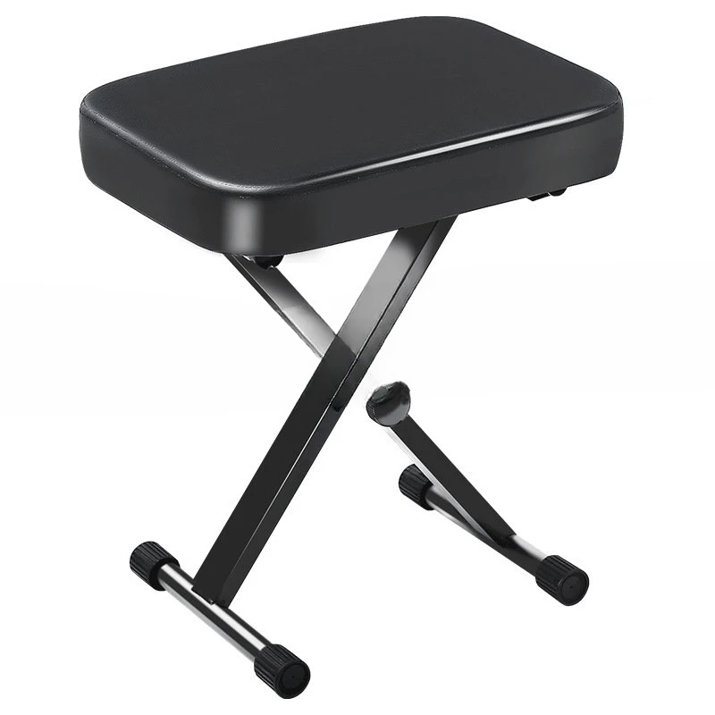 

X-shaped Piano, Single Piano Stool, Guitar Chair, Electronic Organ and Musical Instrument Stool Can Be Folded and Lifted.