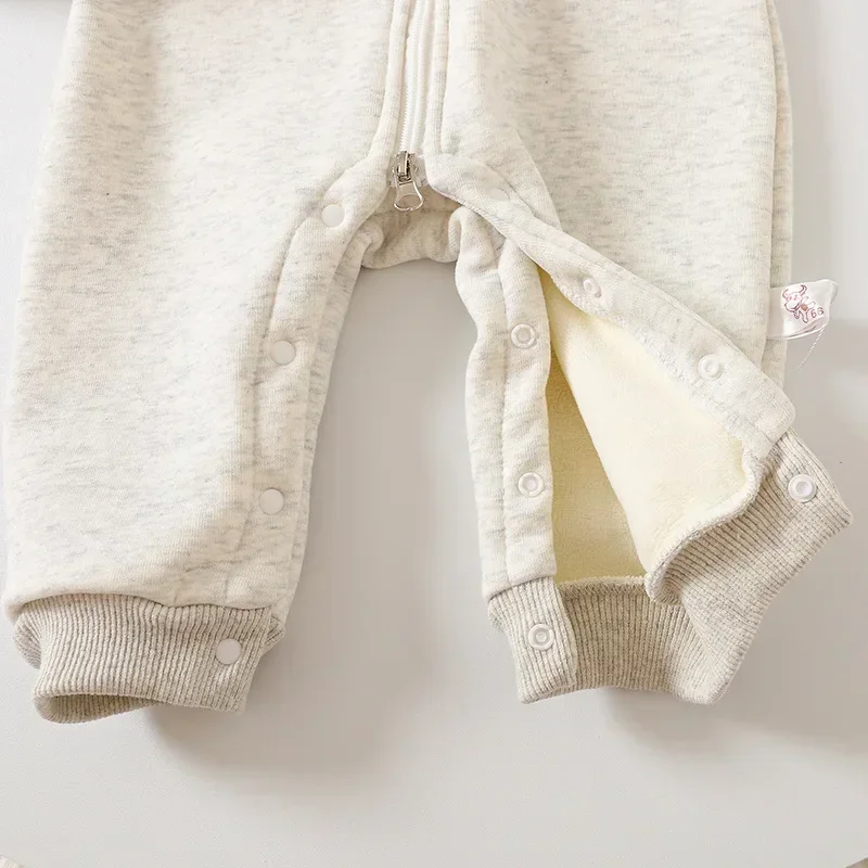 Babykleidung Kleinkind Dicker Strampler Herbst Winter Jungen Mädchen Reißverschluss Hochkragen Säugling Overall Neugeborenen Babykleidung – Detail 17