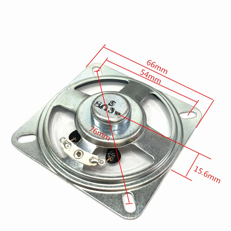2.5 بوصة مربع رقيقة جدا المتكلم 8 أوم 1 واط 3 واط 8R قطر 66*66 مللي متر كامل المدى مكبر صوت مقاوم للماء حافة مكبر للصوت المنزل مكبر الصوت