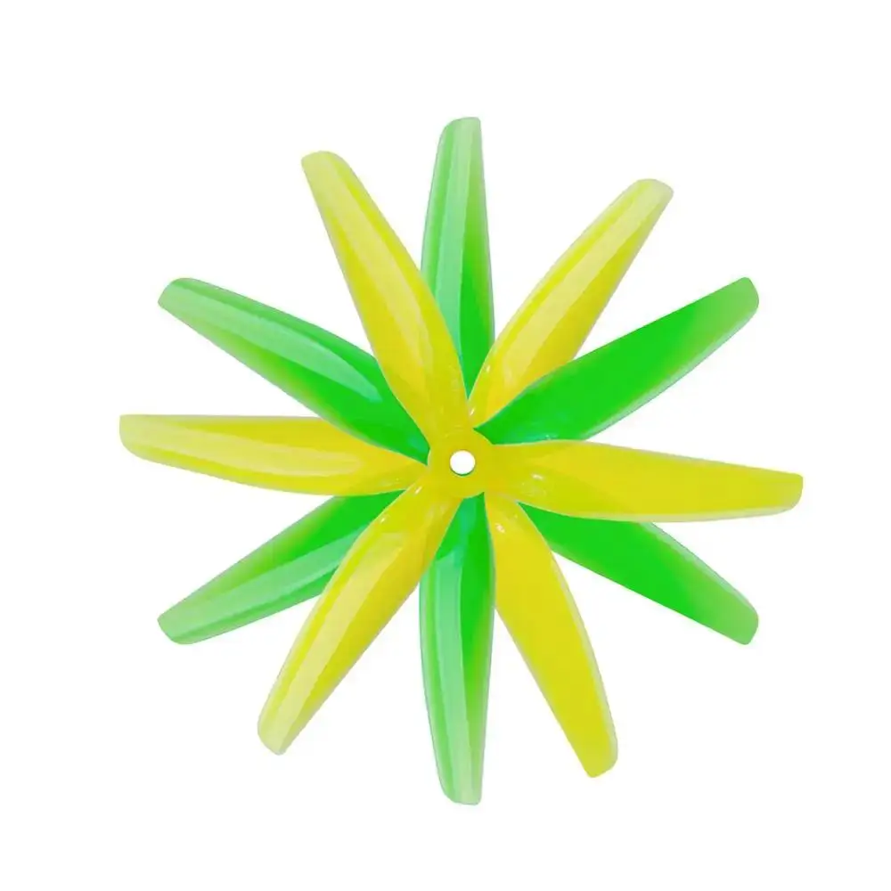 24pcs/12pairs HQ Ethix S4 Prop 5X3.7X3 5037 5inch 3 blade/tri-blade Lemon Lime propeller prop for FPV racing drone part