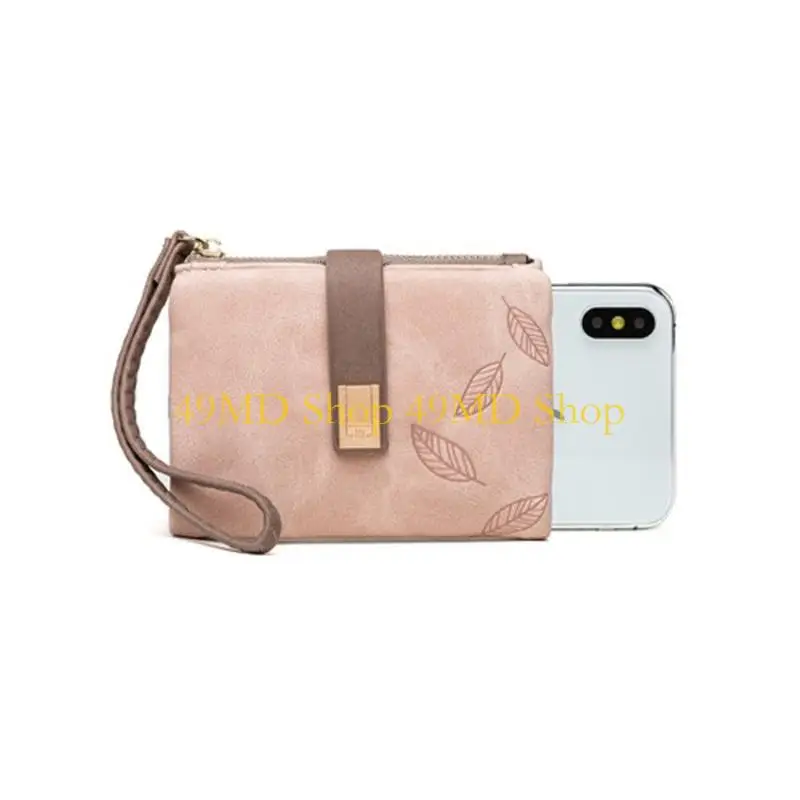 49MD Pu Purses Ladies Credit Card Holder Money Bag Travel Purses Compact Wallets