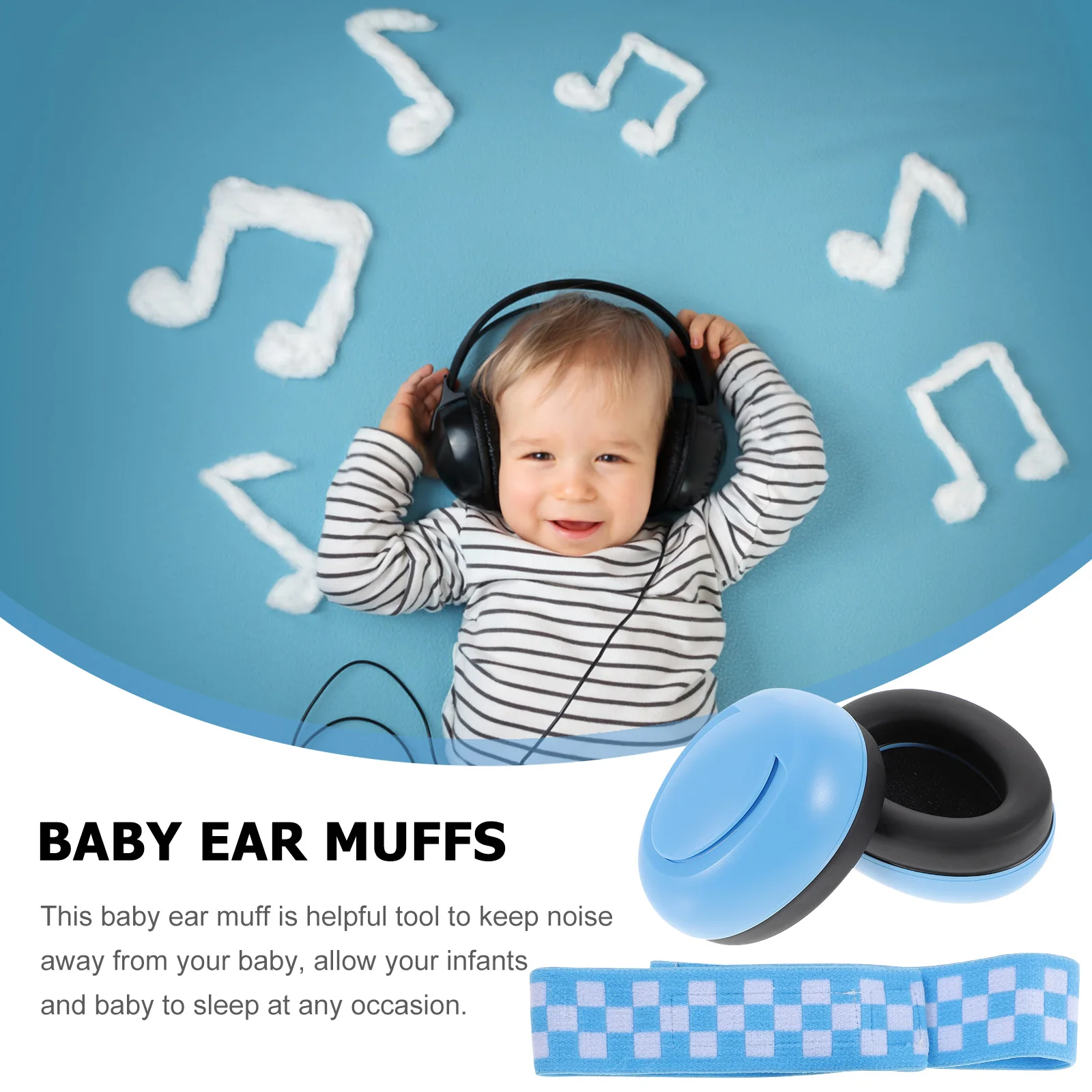 

1 Set Baby Ear Protection Infant Earmuffs Newborn Comfortable Lightweight Soundproof Hearing For