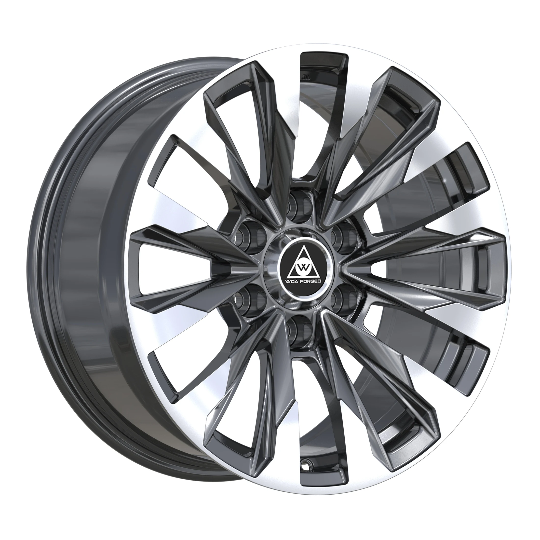 

6061T6 Finish Forged Wheels Single Off-road Piece Rims Electroplated Silver Racing Car Alloy Aluminum 18 19 20 21 22 23 -inch fo