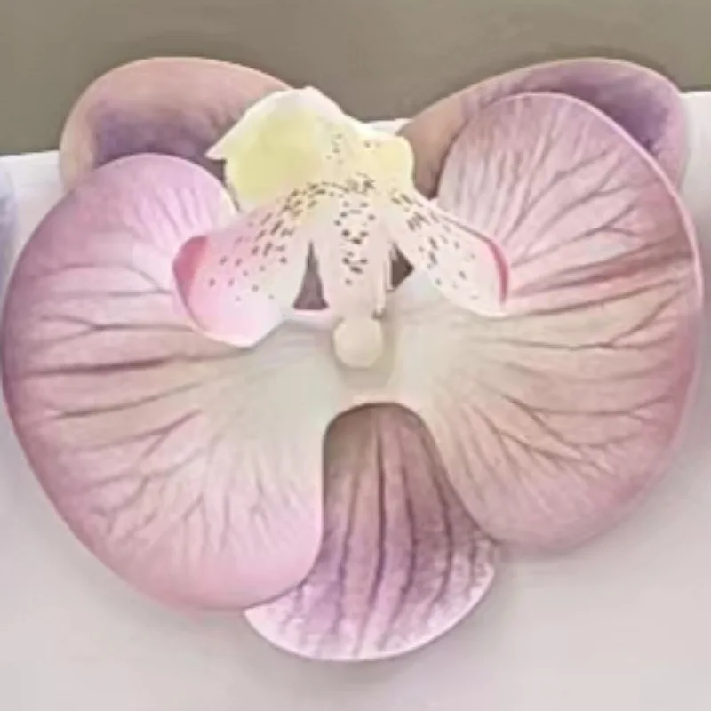 20Pcs 3D Phalaenopsis Flower Head Latex Film Butterfly Orchid Fake Flowers Wedding Souvenir Party Gift Box Decor Headwear Floral