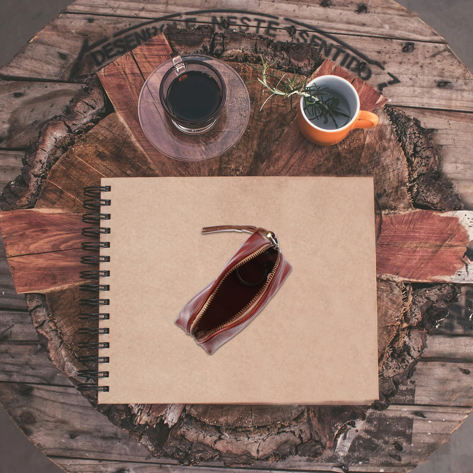 

Car Bag Genuine Soft Durable Vintage Key Case Protective Pouch Key Storage Bag Change Cable Card Holder