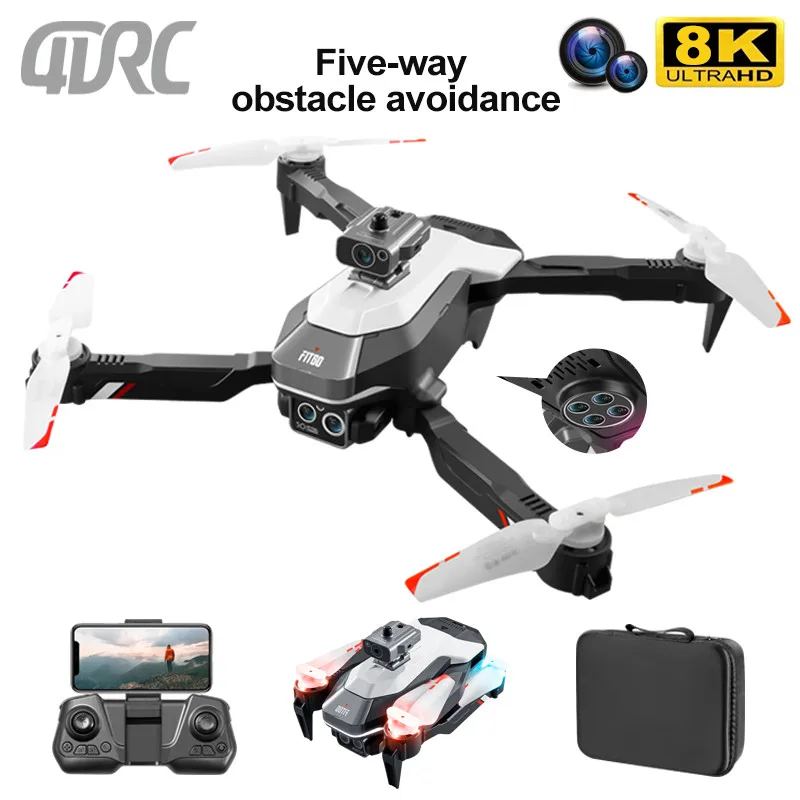 4DRC M2 nowy dron z 8K kamera HD Mini dronami 4k profesjonalny pięciokierunkowy unikanie przeszkód zdalnie sterowany Quadcopter zabawki prezentowe