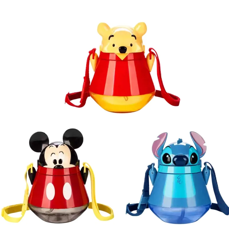 

Детские соломенные чашки с героями мультфильмов Диснея, мультяшная бутылка для воды, герметичная соломенная чашка, стежка Микки, праздничные подарки для мальчиков и девочек
