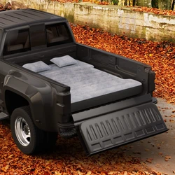 Outdoor Inflatable Bed Car Mounted Inflatable Pad Plush Pickup Truck Trailer Camping Tent Pad Foldable Spare Bed