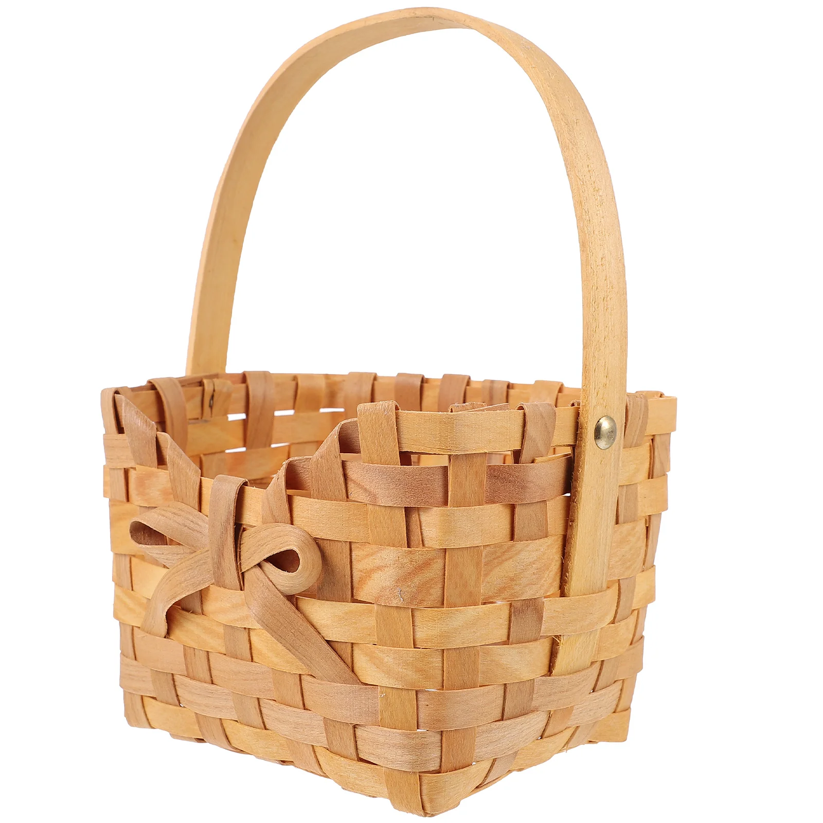 

Fruit Storage Basket Hand Woven Bamboo Woven Basket for Kitchen Dining Room Picnic Party Snacks Bread Vegetable Organizer