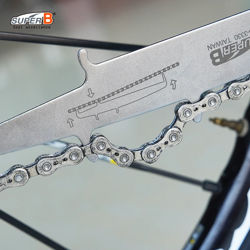 Super B Bicycle Repair Tools 2-in-1 Chain Checker and Chain Hook