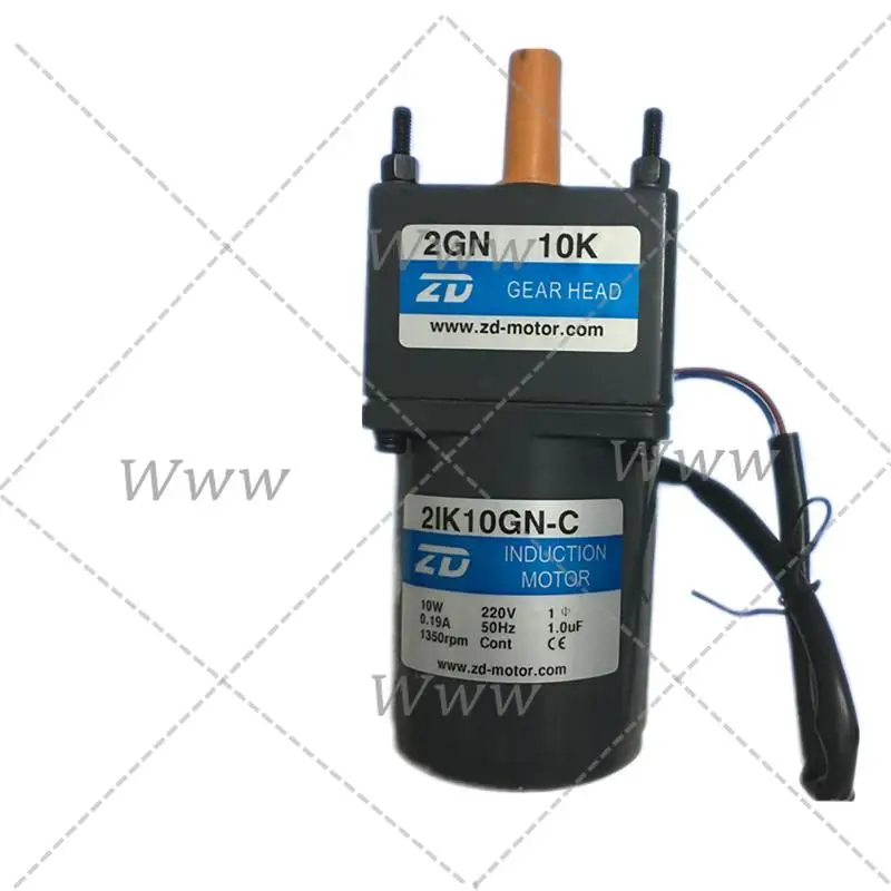 

2IK10GN-C+2GN 3K-200K 10 Вт Микроредукторный индукционный двигатель Одиночная электрическая гоночная машина 220 В
