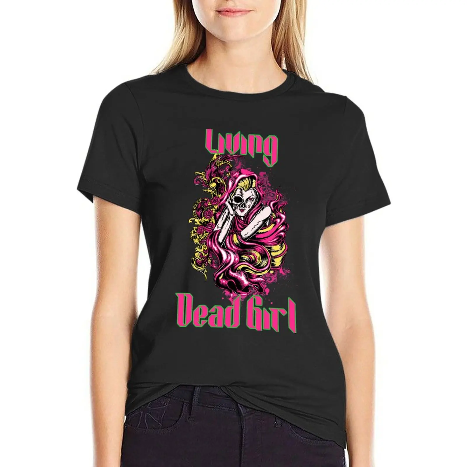 Living Dead Girl Zombie Shirt T-Shirt Female clothing cute clothes funny Blouse t shirts for Women