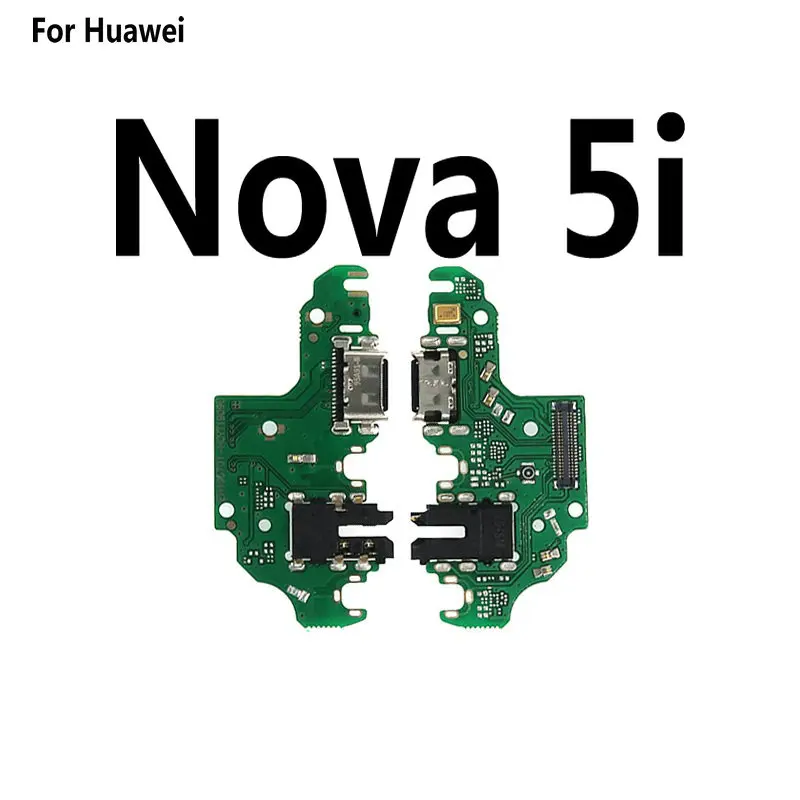 New Charging Port Connector Board Parts Flex Cable With Microphone Mic For Huawei Nova 5i 5 4e 4 3 3i 3e 2 2S 2i Plus Lite 2017