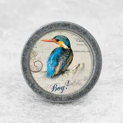 Handmade Vintage Knobs for Cabinets and Drawers Antique Bronze Furniture Handles Hardware Bird Design Retro Wardrobe Pulls