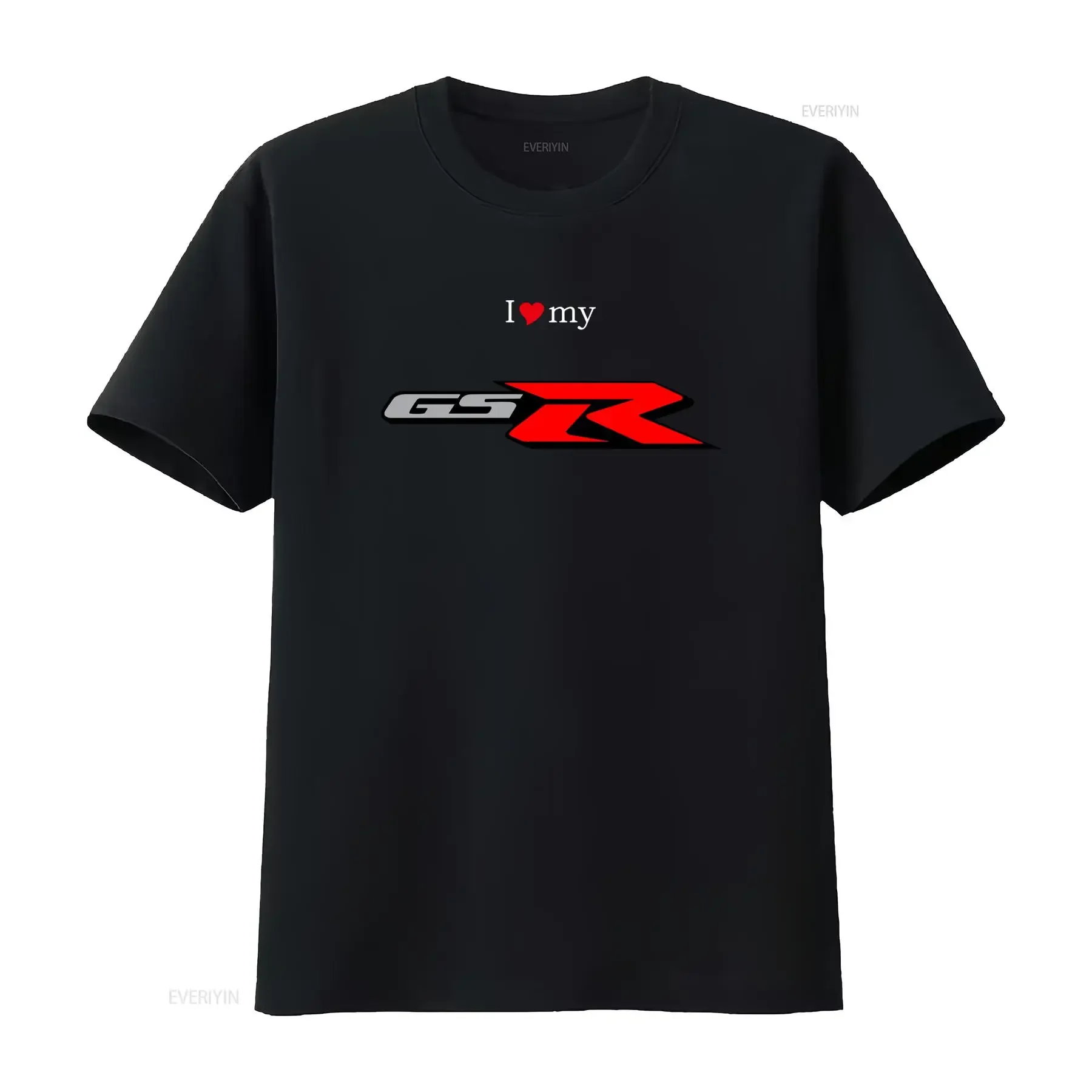 Camiseta de té para hombre Gsr S M L Xl Xxl cuello redondo estilo casual tejido ligeramente elástico corte regular vintage
