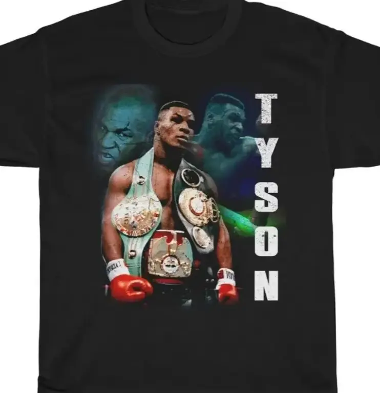 

Vintage Inspired Boxing Mike Tyson T Shirt. Short Sleeve 100% Cotton Casual T-shirts Loose Top Size S-3XL