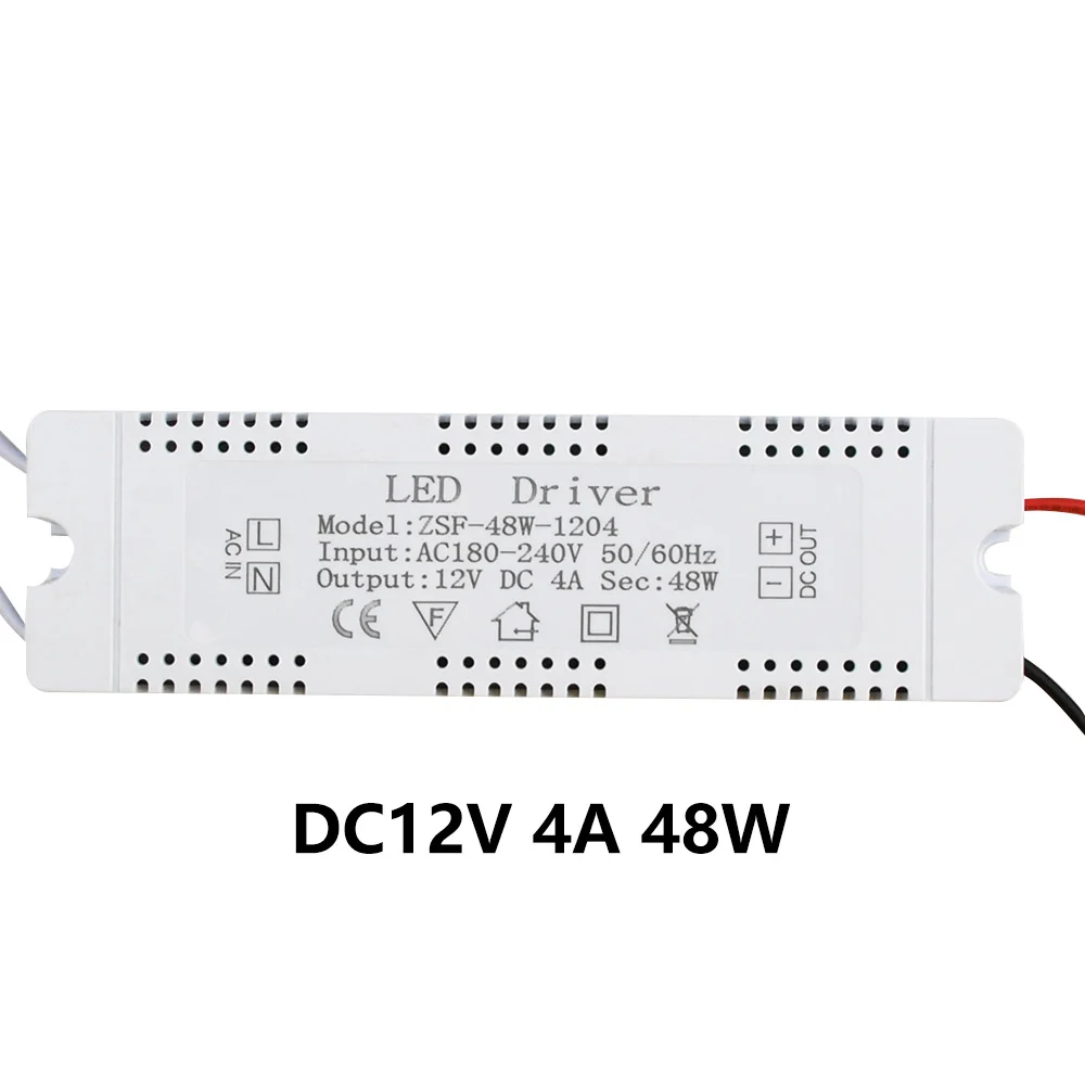 DC 12V LED Driver 6W-60W AC 100-240V Transformer
