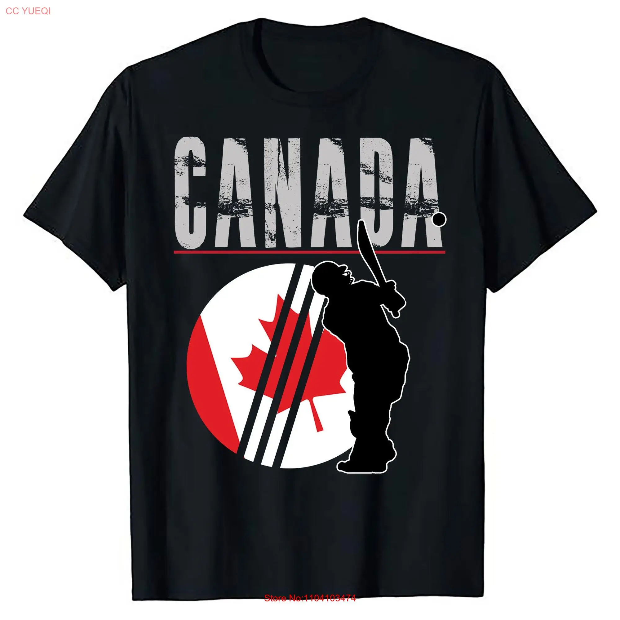 Canada Flag Cricket Player And For Fielders Bowlers Bats Men Supporter Top T Shirt long or short sleeves