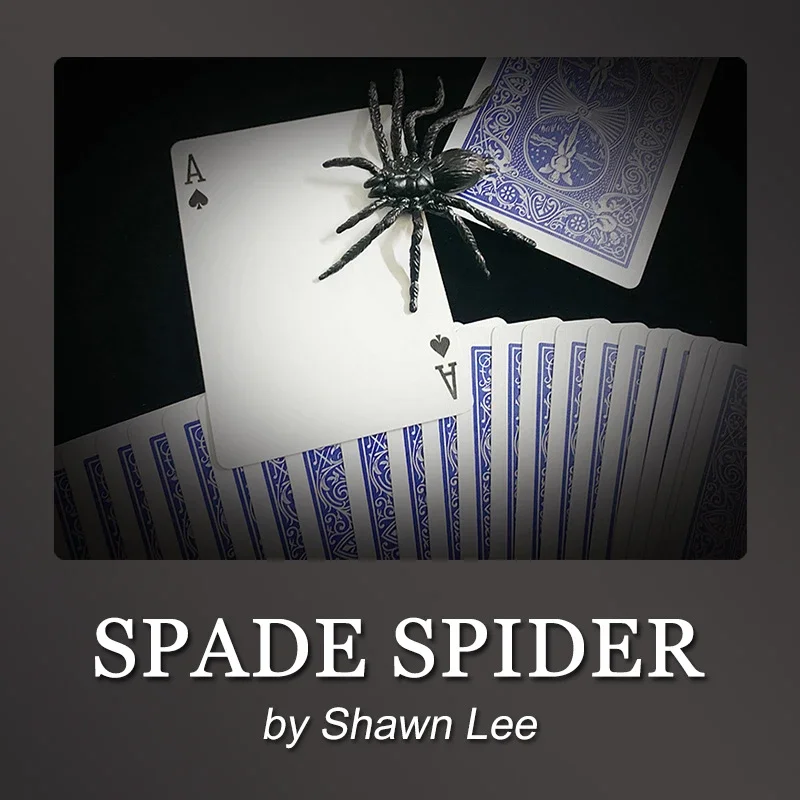 

Spade Spider by Shawn Lee Magic Tricks Spider Vanishing Appearing Magia Close Up Street Prank Card Illusions Gimmicks Props Toys