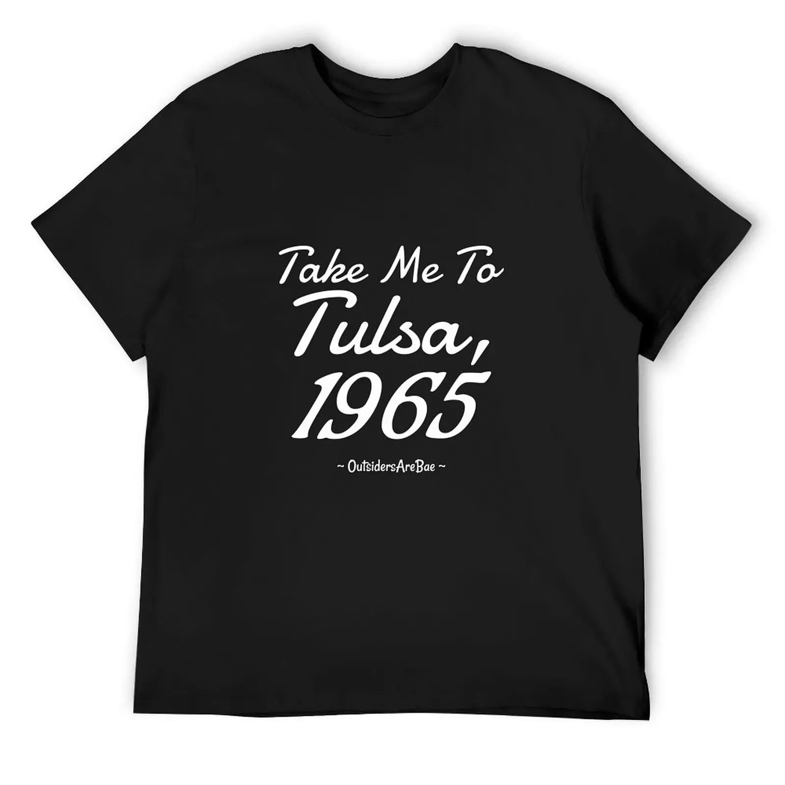 

take me to tulsa- white T-Shirt designer shirts Aesthetic clothing street wear graphic t shirts fitted t shirts for men