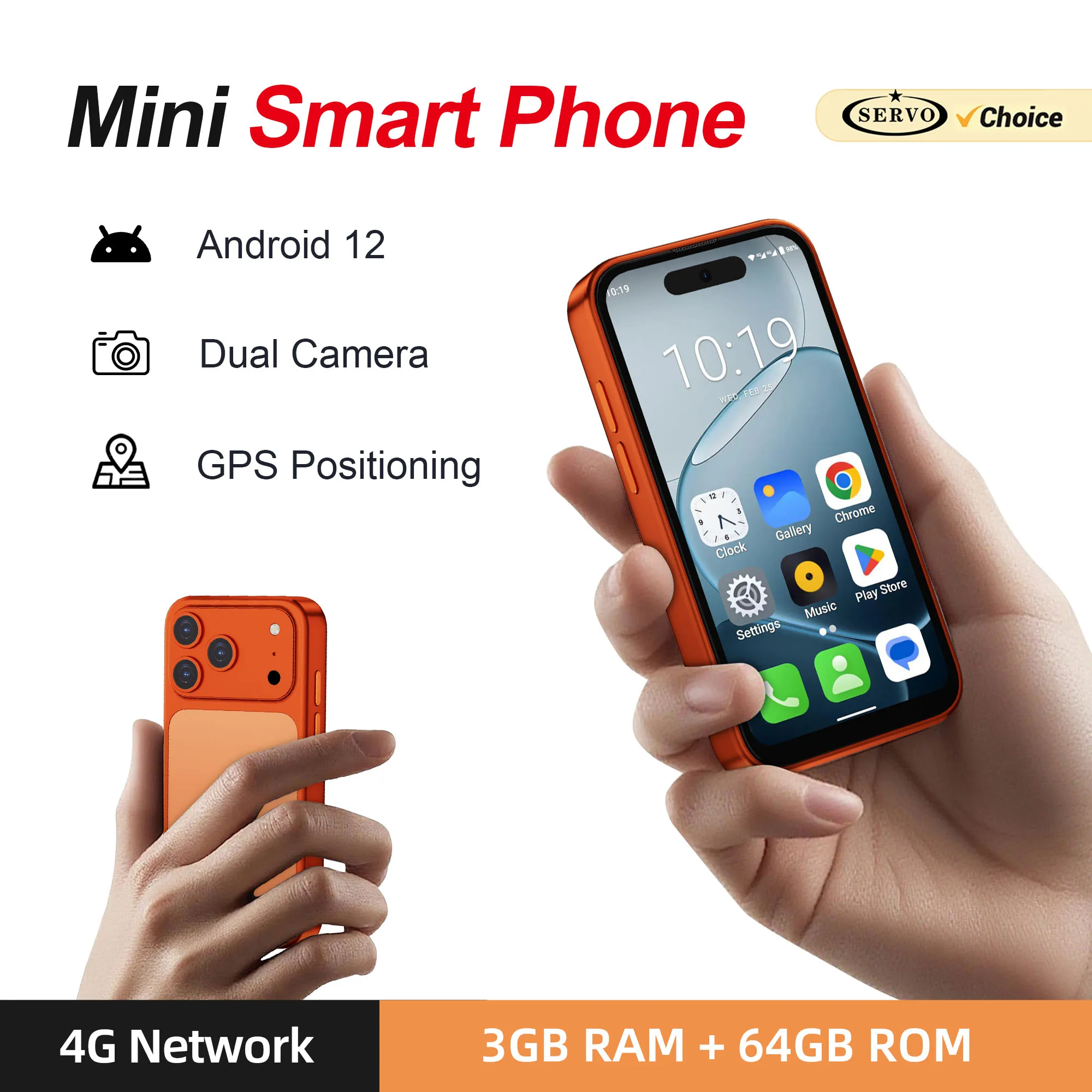 SERVO Mini 4G Smartphone 4.0