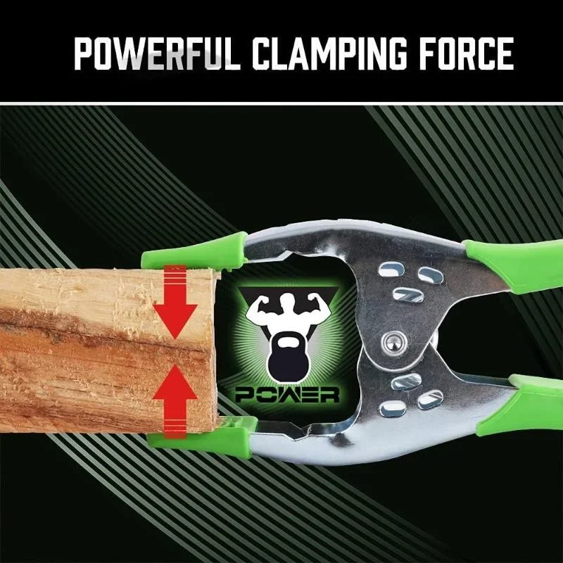 4PCS 6" Inch Spring Clamp, Heavy Duty Spring Metal Spring Clamps, 2.5"-inch Jaw Opening