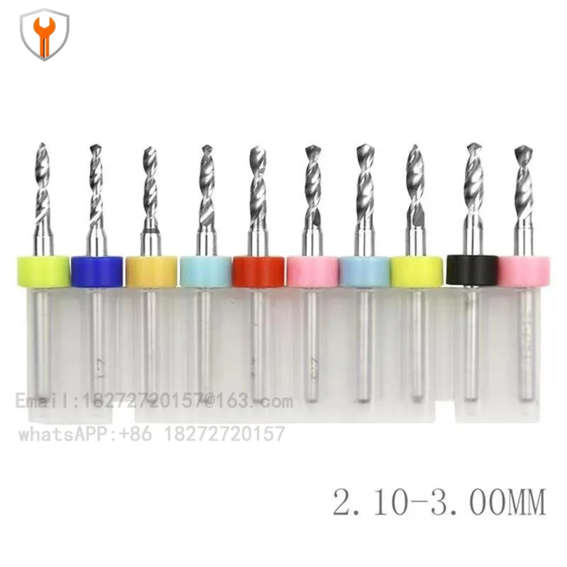 Precision tungsten steel, twist drill 0.9-3 full specification, alloy PCB drill mini Wenwan metal drill