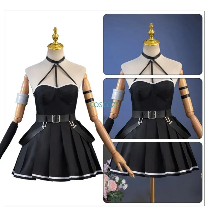 2025 Nuovo Ubel Costume Cosplay Anime Beyond Journey's End Donne Ragazze Frieren Fern Abito nero Festa di Carnevale di Halloween O