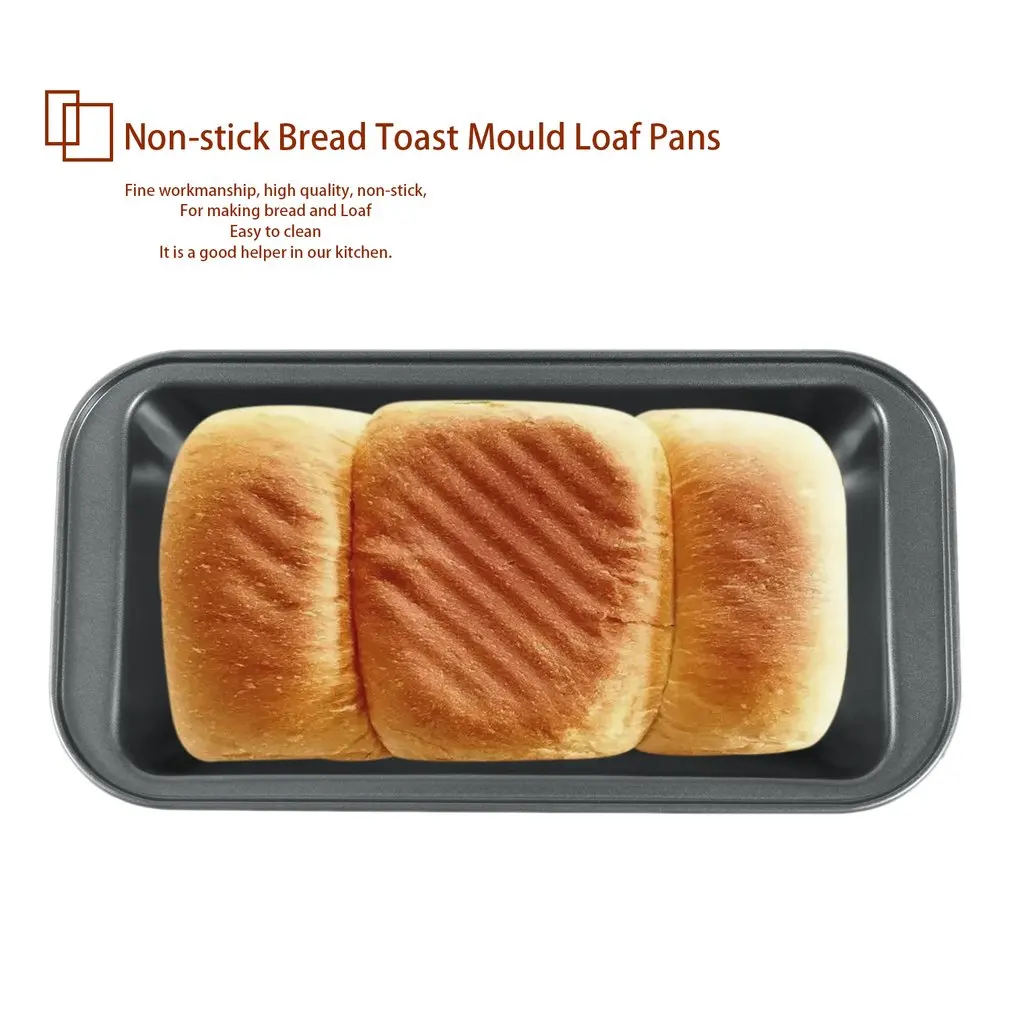 New Kitchen Tools Baking Tools Carbon Steel Baking Cake Mold Rectangle Non-stick Bread Toast Mould Bread & Loaf Pans