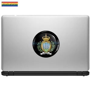 3D Creative Stereo sitzende Aufkleber San Marino Vinyl Effekt Kollisions -Dealque -Auto Motorrad tragbarer Helmtrole 6 Hauptverkäufe San Marino Helm - №1