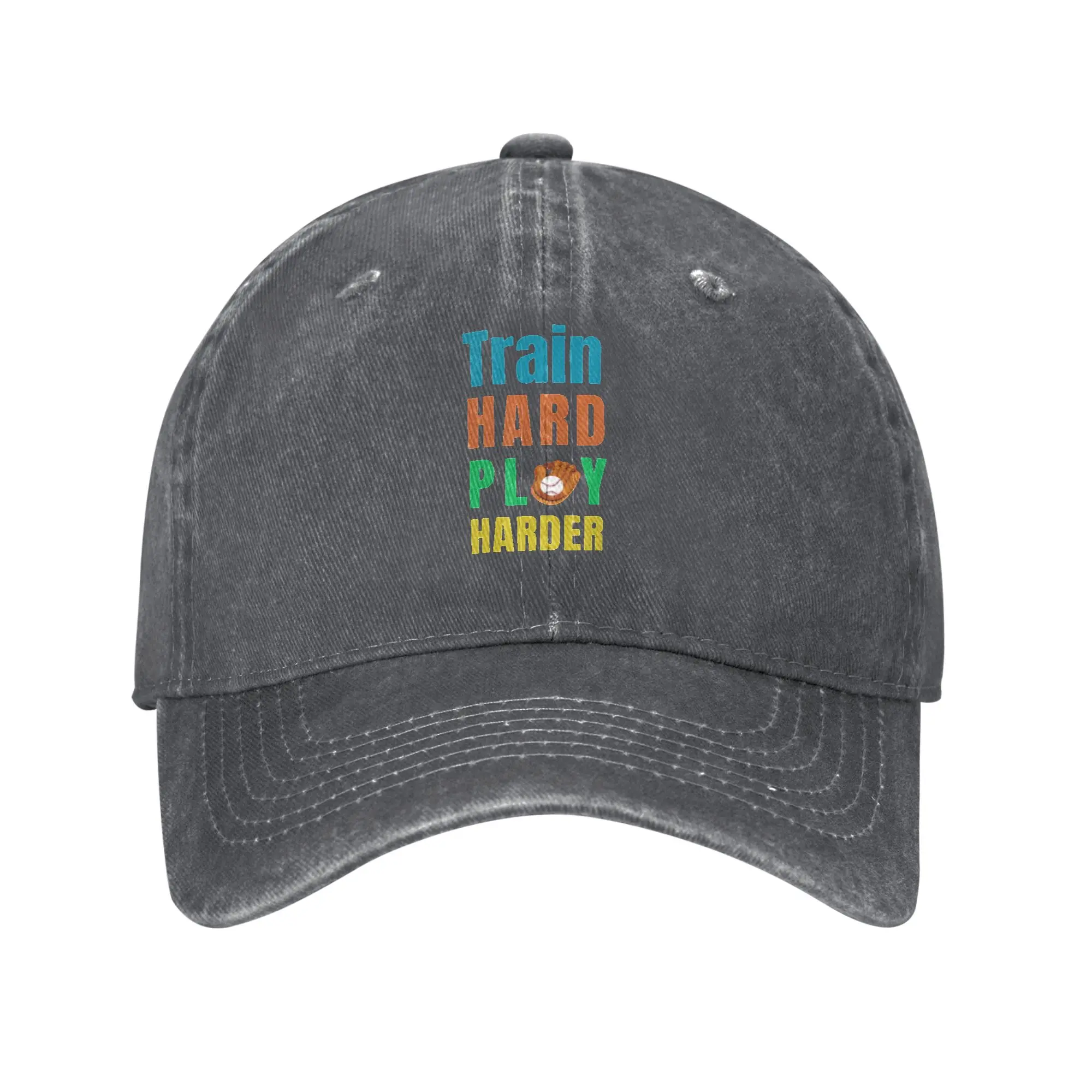 Fashion Train Hard  Play Harder - Baseball baseball cap  Hat Men's Panama Hat