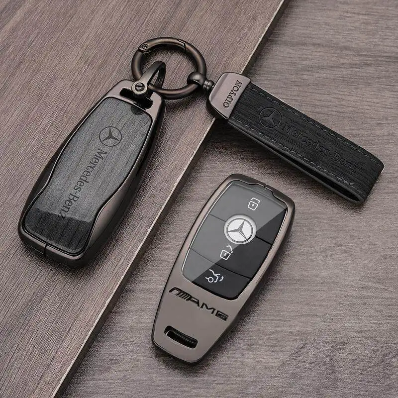 Suitable for Mercedes-Benz GLE450 Key Cover, GLC, GLS, GLA, GLB, E300L, C260L, Shell Buckle Bag (Men's)