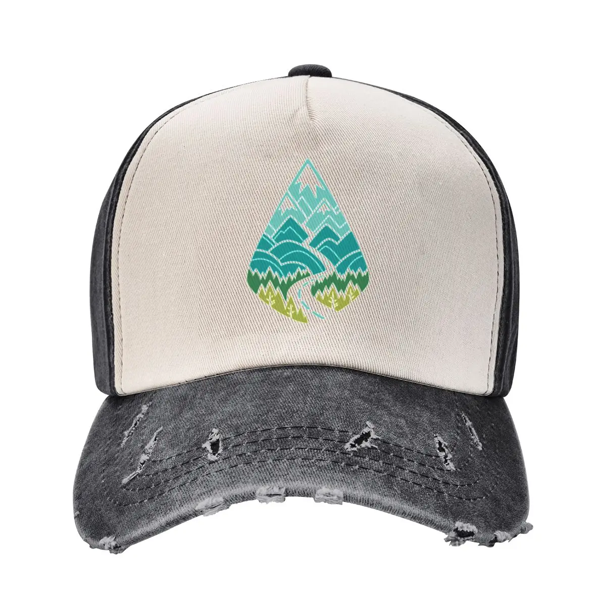 

The Road Goes Ever On: Spring (white) Baseball Cap western Hat hats on offer Icon Man Women's