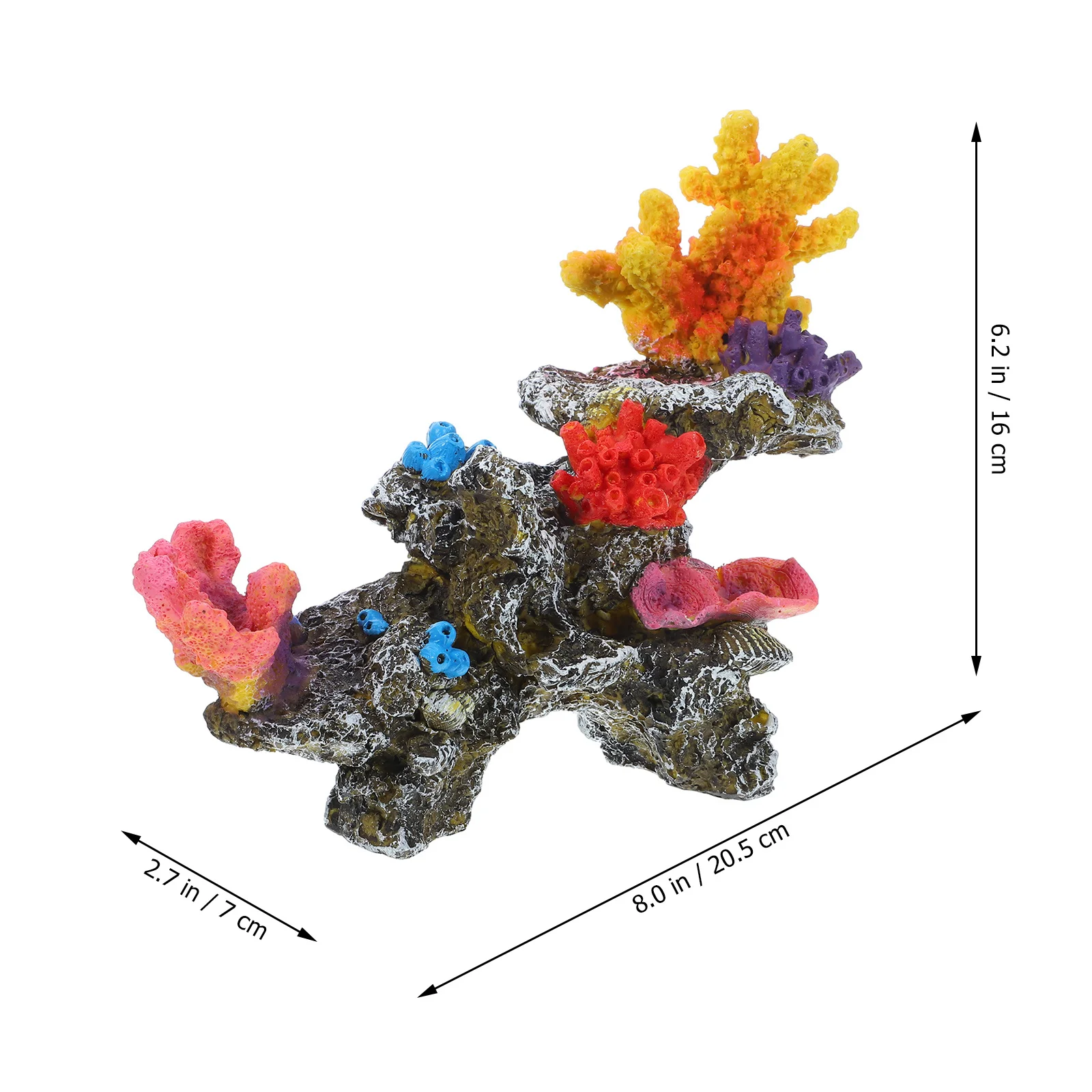 

PVC Coral Reef Decor for Aquarium Fish Tank Large Artificial Coral Ornament Landscape Underwater Scene Decoration Betta Turtle