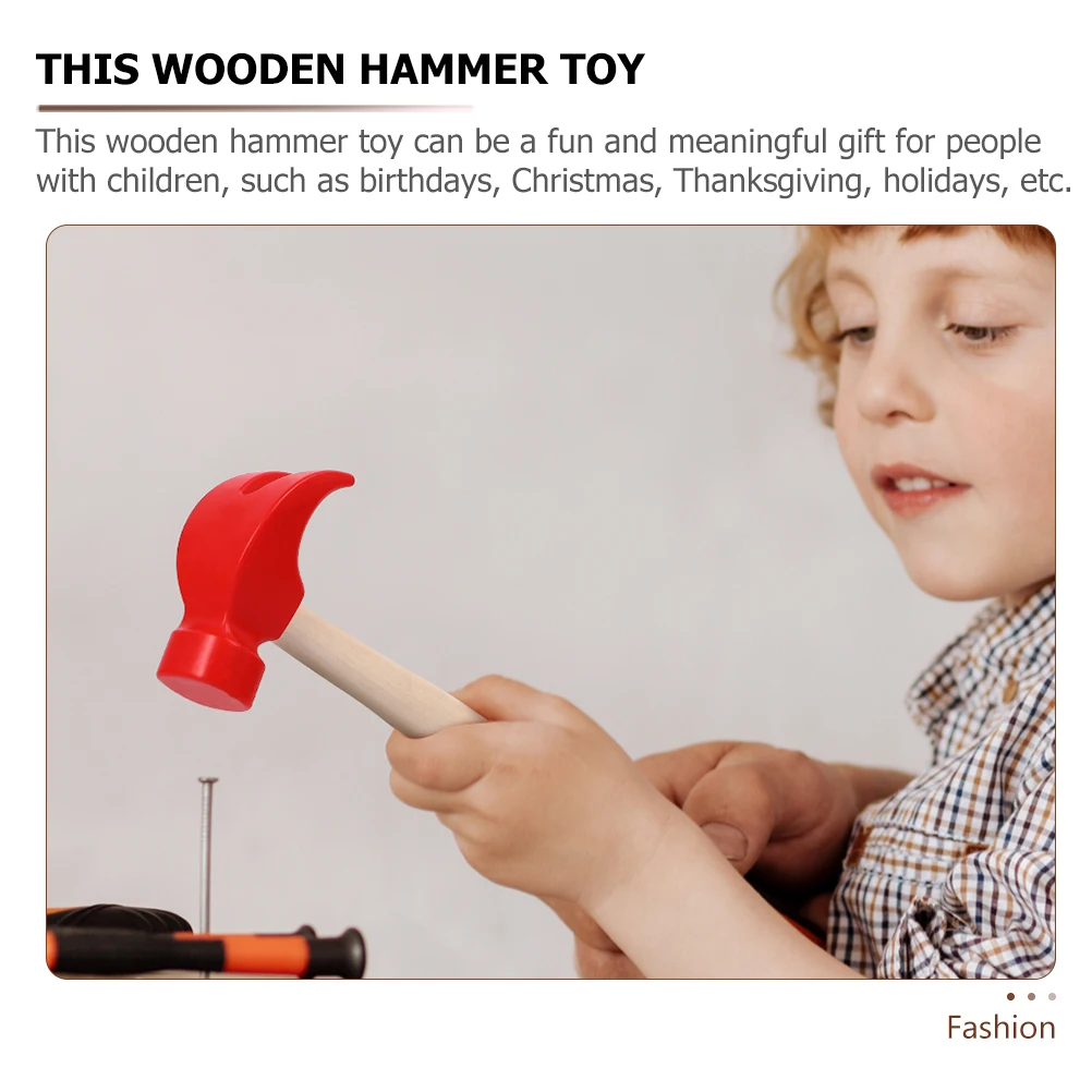 2 Stuks Reparatie Tool Klauwhamer voor Kinderen Premium Hout PP Materiaal Lichtgewicht Kleine Raken Mallet voor Fantasiespel Stampende