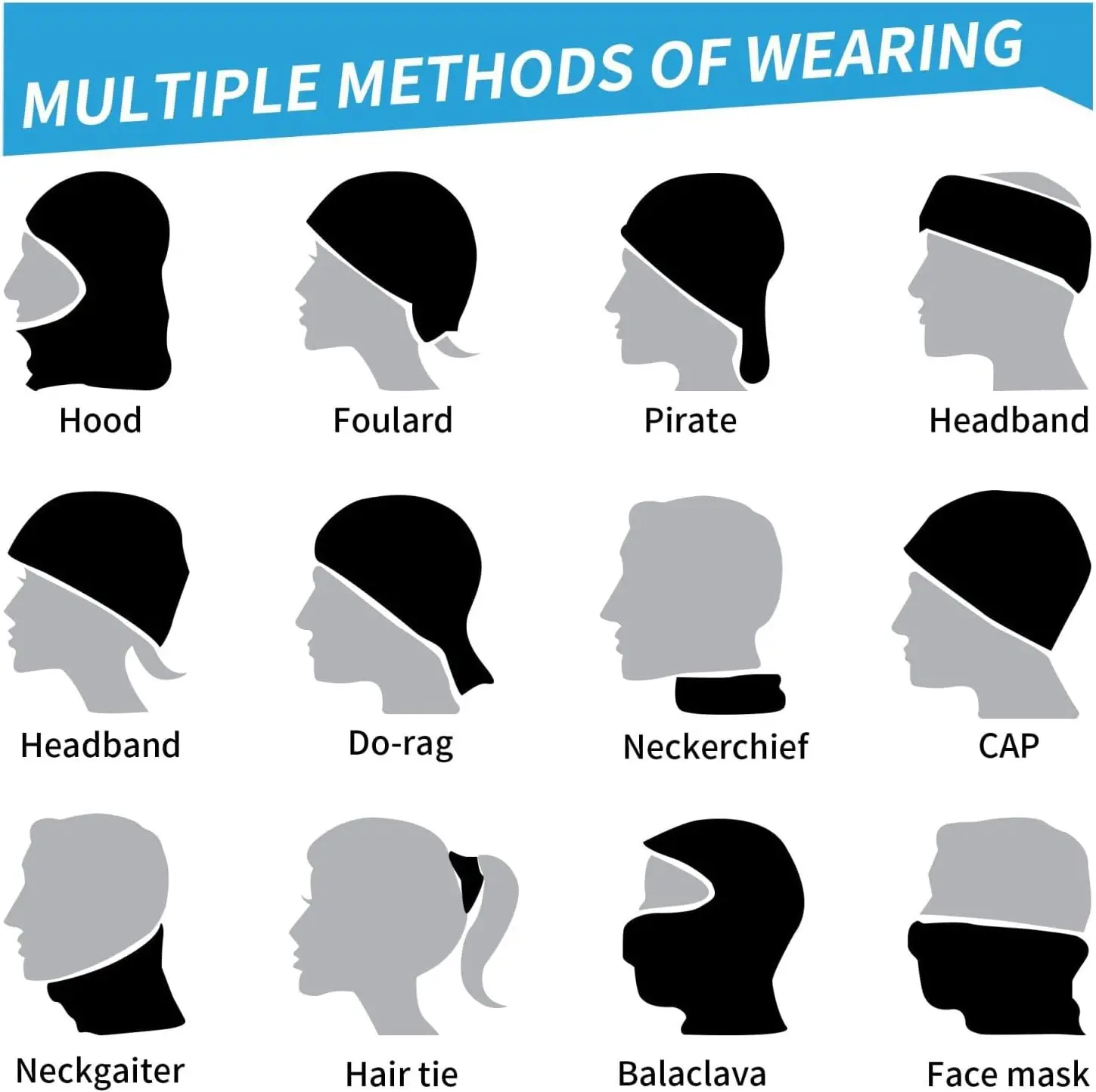 Ghette per il collo per uomo donna Sciarpa per la testa con stampa floreale vintage Passamontagna Maschera per il viso Copri collo Sciarpa Bandana