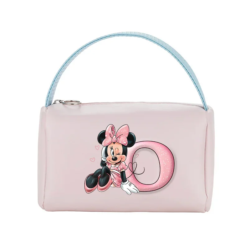 Mickey Mouse Minnie Kosmetiktasche Disney Cartoon Damen Aufbewahrungstasche Kawaii Mode PU Handtasche Wasserdichte Kosmetik Organisation