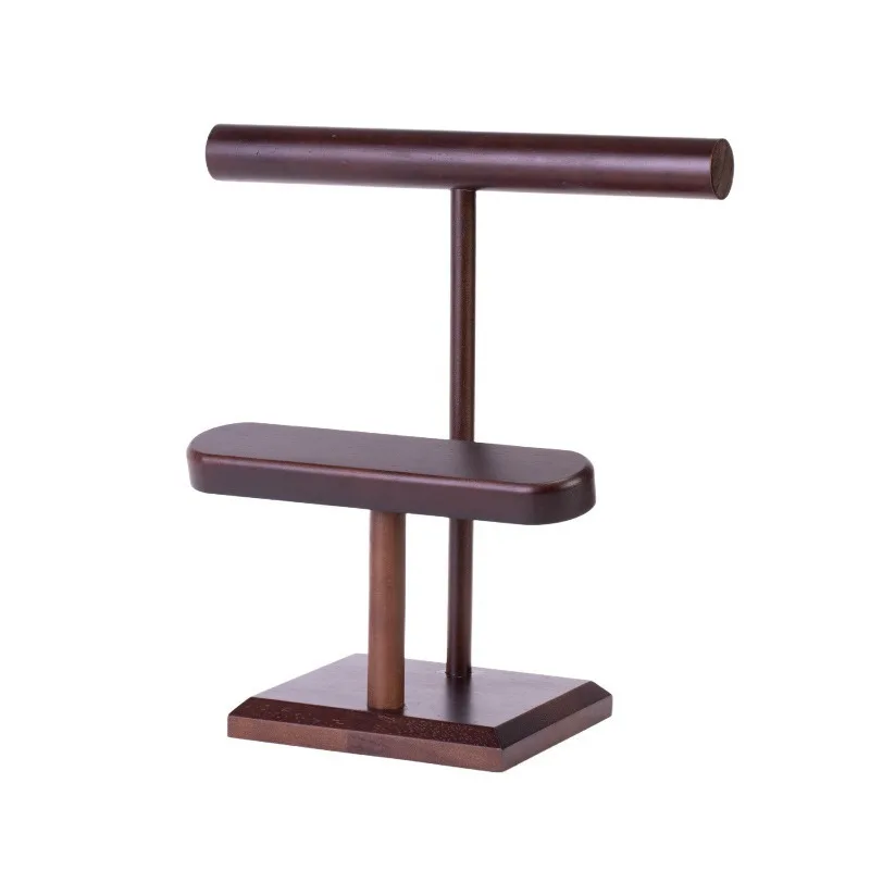 Solid Wood Watch Display Stand Jewelry Storage Holder For Watch Bracelet Necklace Organizer Decor